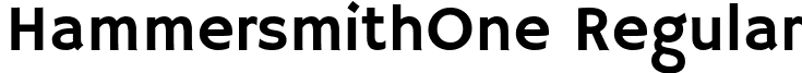 HammersmithOne Regular font - HammersmithOne-Regular.ttf