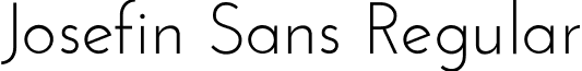 Josefin Sans Regular font - JosefinSans-Regular.ttf