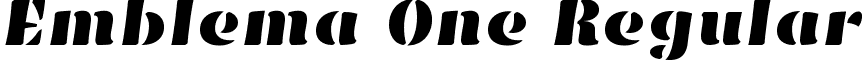 Emblema One Regular font - EmblemaOne-Regular.ttf