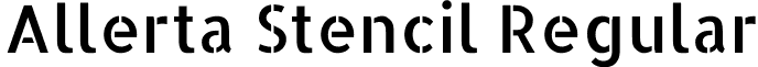 Allerta Stencil Regular font - AllertaStencil-Regular.ttf