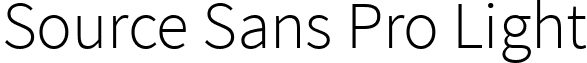 Source Sans Pro Light font - SourceSansPro-Light.ttf