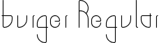 burger Regular font - burger.ttf