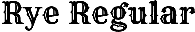 Rye Regular font - Rye-Regular.ttf