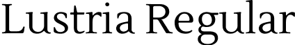 Lustria Regular font - Lustria-Regular.ttf