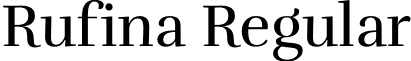 Rufina Regular font - Rufina-Regular.ttf