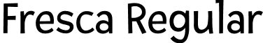 Fresca Regular font - Fresca-Regular.ttf