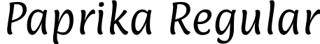 Paprika Regular font - Paprika-Regular.ttf