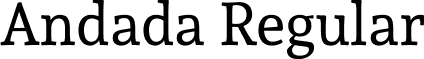 Andada Regular font - Andada-Regular.ttf