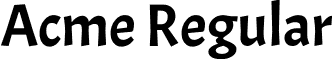 Acme Regular font - Acme-Regular.ttf