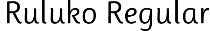 Ruluko Regular font - Ruluko-Regular.ttf