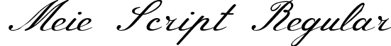 Meie Script Regular font - MeieScript-Regular.ttf