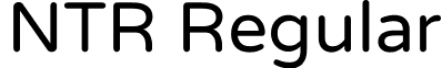 NTR Regular font - NTR-Regular.ttf