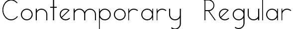 Contemporary Regular font - Contempory___Modern_Font_by_MyFox.ttf