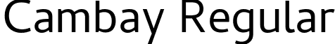 Cambay Regular font - Cambay-Regular.ttf