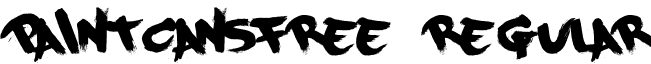 PaintCansFree Regular font - PaintCans_Free.otf