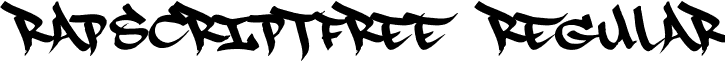 RapScriptFree Regular font - RapScript_Free.otf