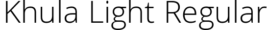 Khula Light Regular font - Khula-Light.ttf