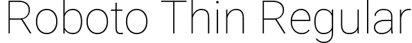 Roboto Thin Regular font - Roboto-Thin.ttf