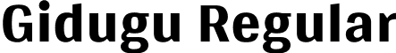 Gidugu Regular font - Gidugu-Regular.ttf