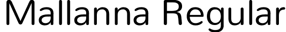 Mallanna Regular font - Mallanna-Regular.ttf