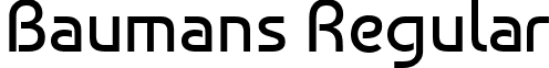 Baumans Regular font - Baumans-Regular.ttf