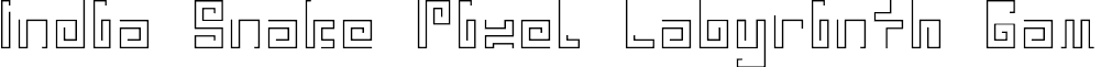 India Snake Pixel Labyrinth Gam font - india snake pixel labyrinth game_light.otf