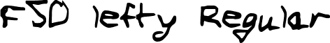 FSO lefty Regular font - FSOLEFTY.TTF