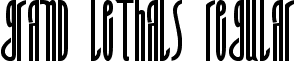 Grand Lethals Regular font - Grandlethals.ttf