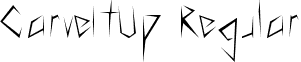 CarveItUp Regular font - CarveItUp.ttf