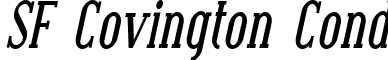 SF Covington Cond font - SF Covington Cond Bold Italic.ttf