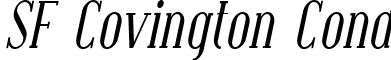 SF Covington Cond font - SF Covington Cond Italic.ttf