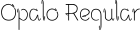 Opalo Regular font - opalo.otf