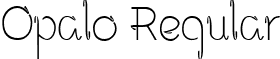 Opalo Regular font - opalo.ttf