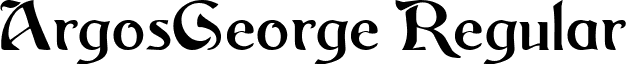 ArgosGeorge Regular font - ArgosGeorge Regular.ttf