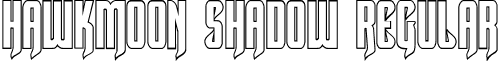 Hawkmoon Shadow Regular font - Hawkmoon Shadow.ttf