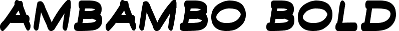 Ambambo Bold font - Ambambo Bold.ttf