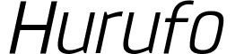 Hurufo & Numero Thin Italic font - Hurufo & Numero Thin Italic Italic.ttf