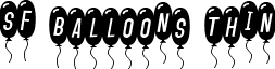 SF Balloons Thin font - sfballoonsthinitalic.ttf