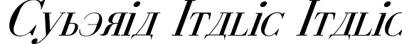 Cyberia Italic Italic font - Cyberia Italic Italic.ttf