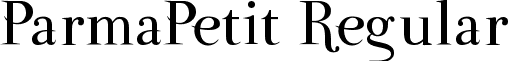 ParmaPetit Regular font - ParmaPetit Regular.ttf