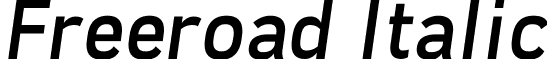 Freeroad Italic font - Freeroad Italic.ttf