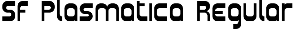 SF Plasmatica Regular font - SF Plasmatica Regular.ttf