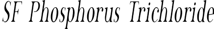 SF Phosphorus Trichloride font - SF Phosphorus Trichloride.ttf