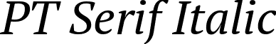 PT Serif Italic font - PT Serif Italic.ttf