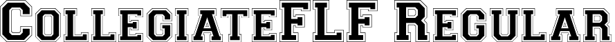 CollegiateFLF Regular font - Collegiate FLF.ttf