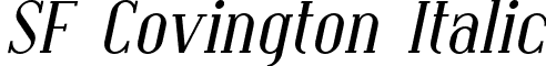 SF Covington Italic font - SF Covington Italic.ttf