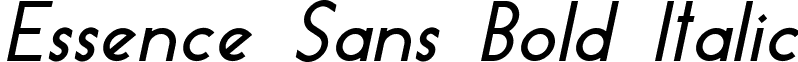 Essence Sans Bold Italic font - Essence Sans Bold Italic.ttf