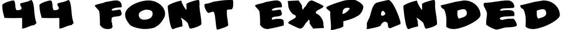 44 Font Expanded font - 44e.ttf