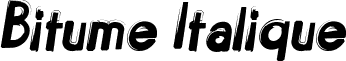 Bitume Italique font - Bitume Italique.ttf