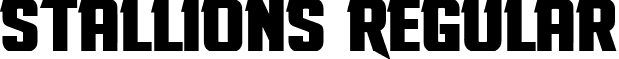 Stallions Regular font - Stallions - personnal use ONLY.ttf